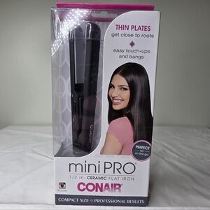 Conair Mini PRO 1/2 Inch Ceramic Flat Iron - Black